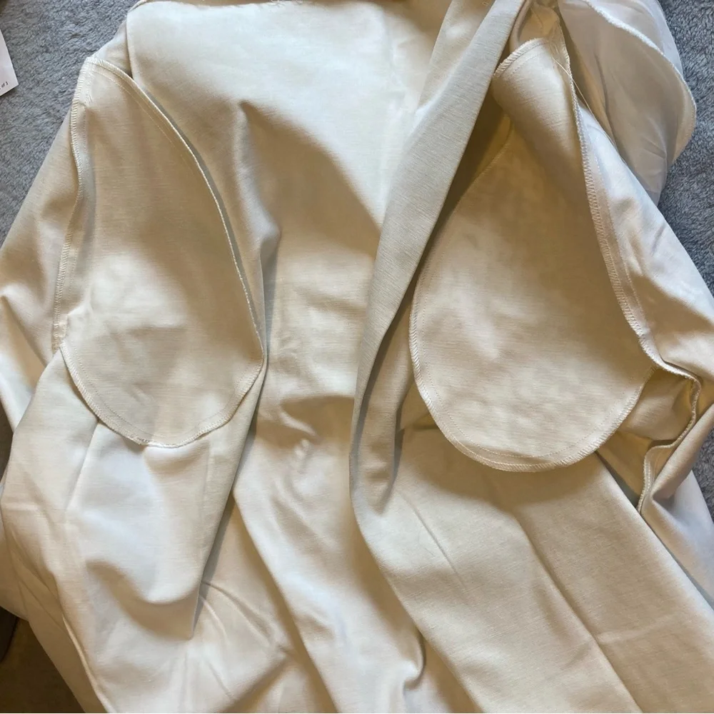 Anthropologie Ellender Painterly Skirt in Yellow & White w/Organza Trim | NWOT - Picture 6 of 14